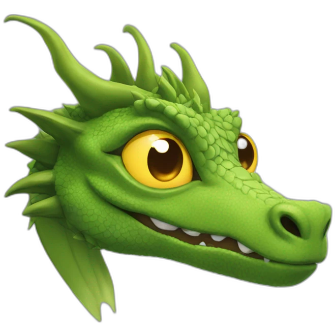 the dragon rolls his eyes emoji