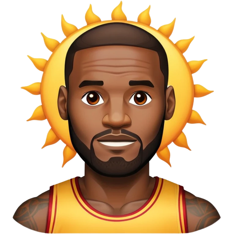 lebron james with sun emoji
