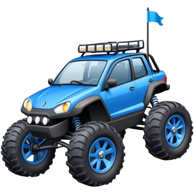 Blue crosscar buggy  emoji