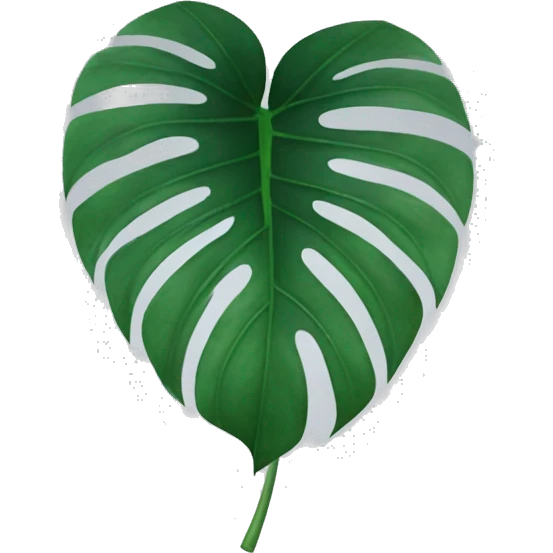 Monstera leaf emoji