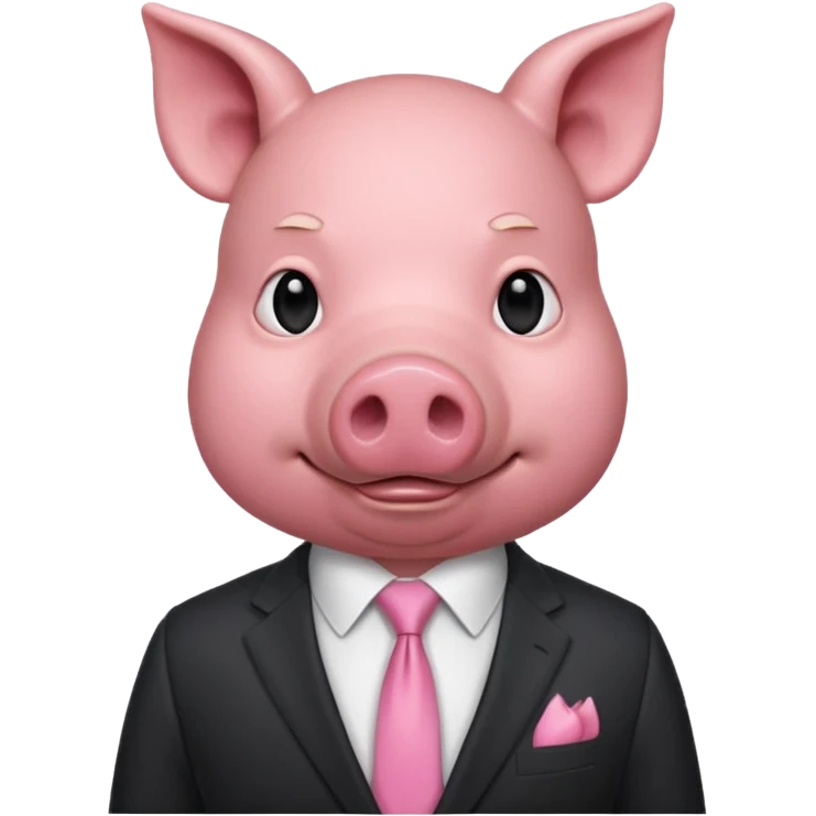 Make a man with a pig head emoji