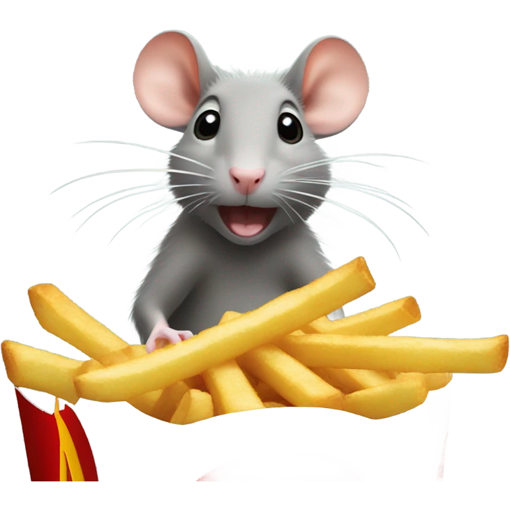 rat eating mcdonald’s fries emoji
