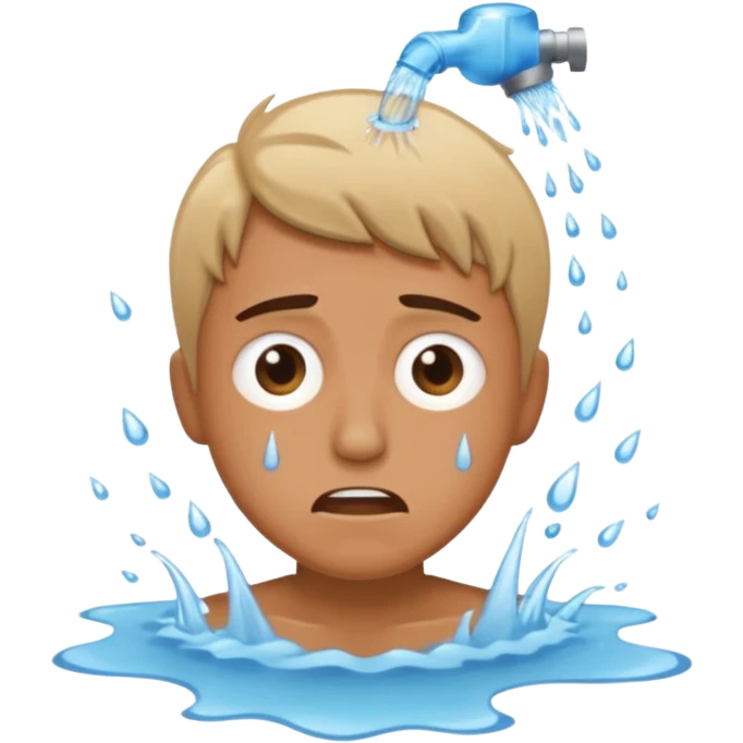person wasting water emoji