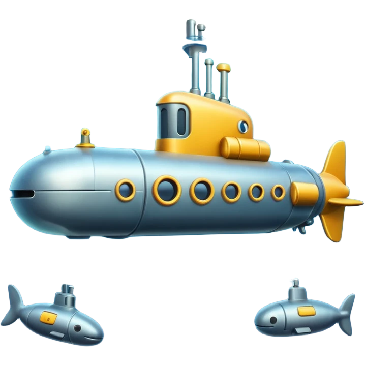 A submarine emoji