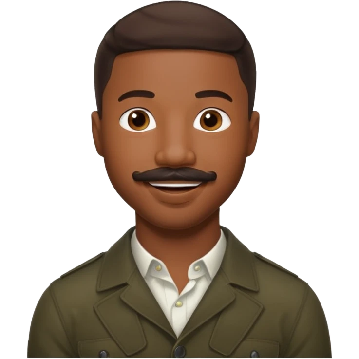 michael b jordan with mustache emoji
