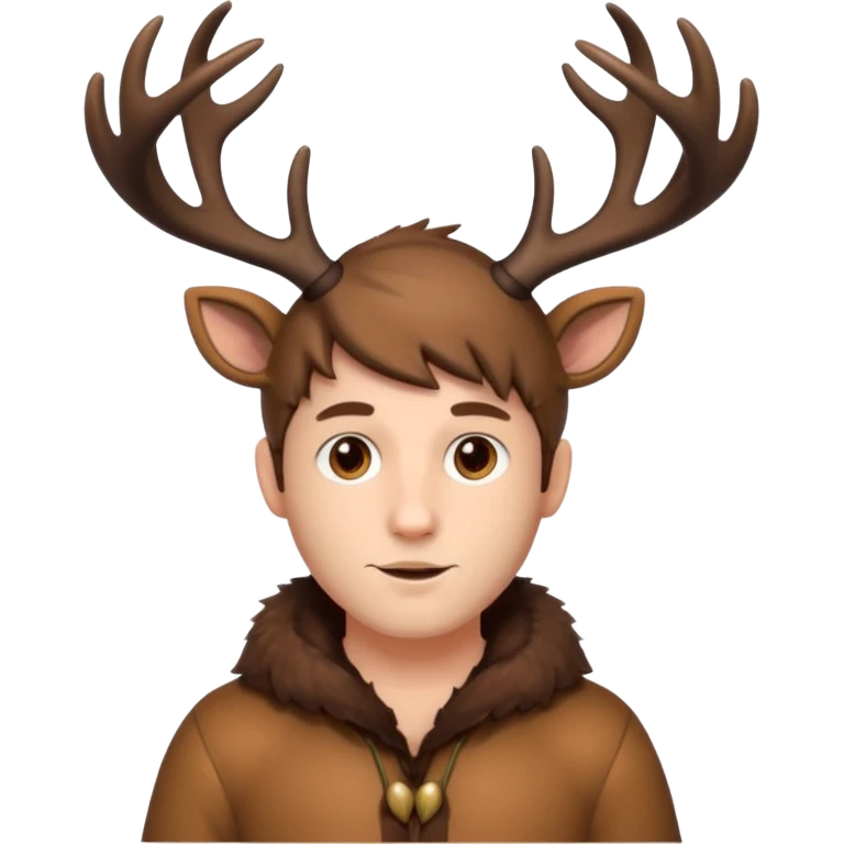 man fair in deer costume  emoji