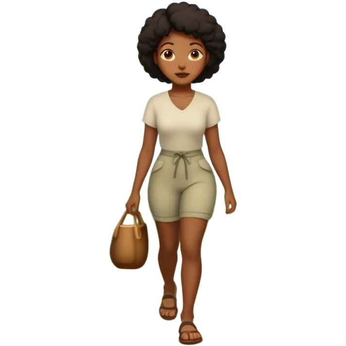 Forest Path Walker black woman emoji