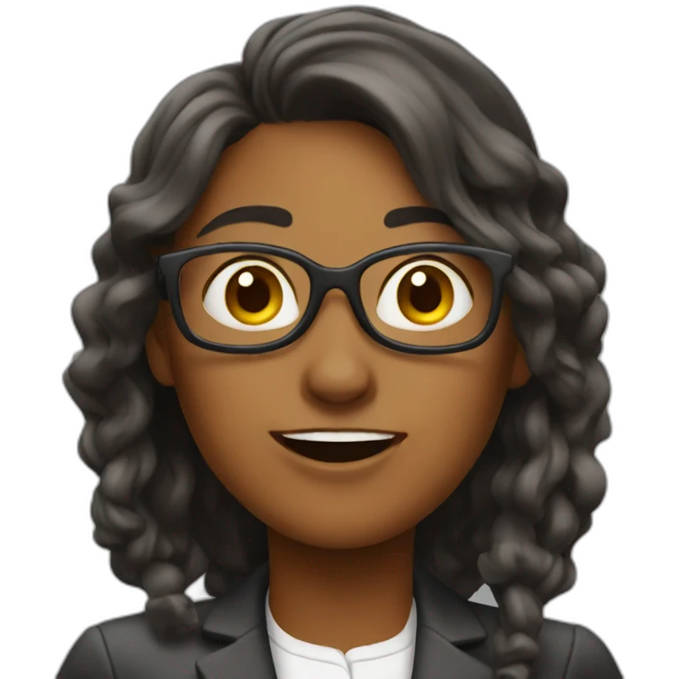 Crazy woman at work emoji