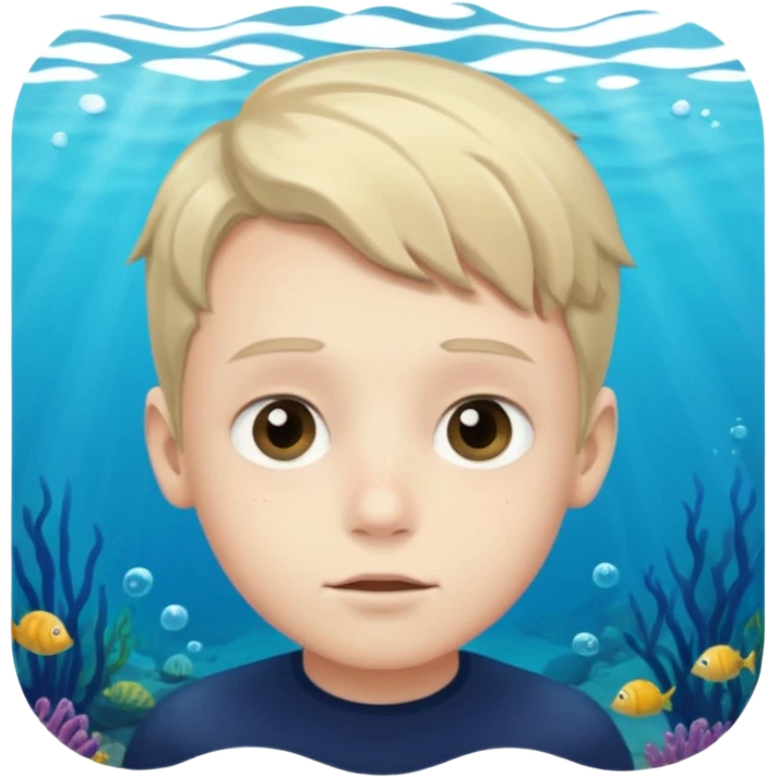 Underwater boy face emoji