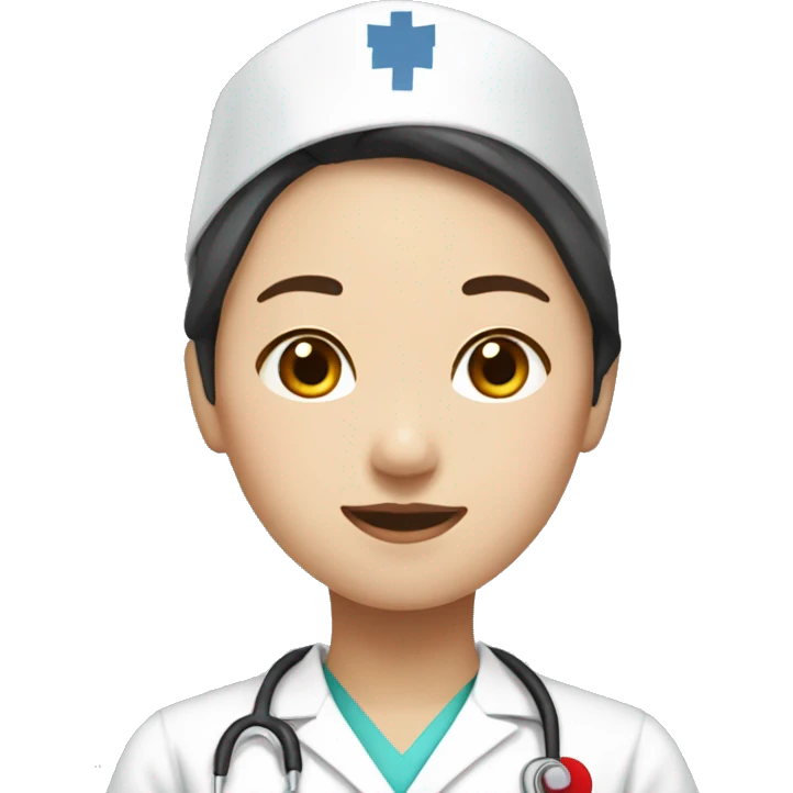 korea nurse student, no cap emoji