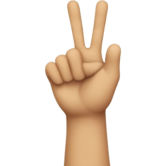 Hand spok sign emoji