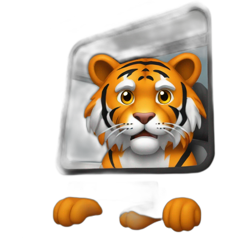 Clemson-tiger-driving-a-class-a-rv emoji