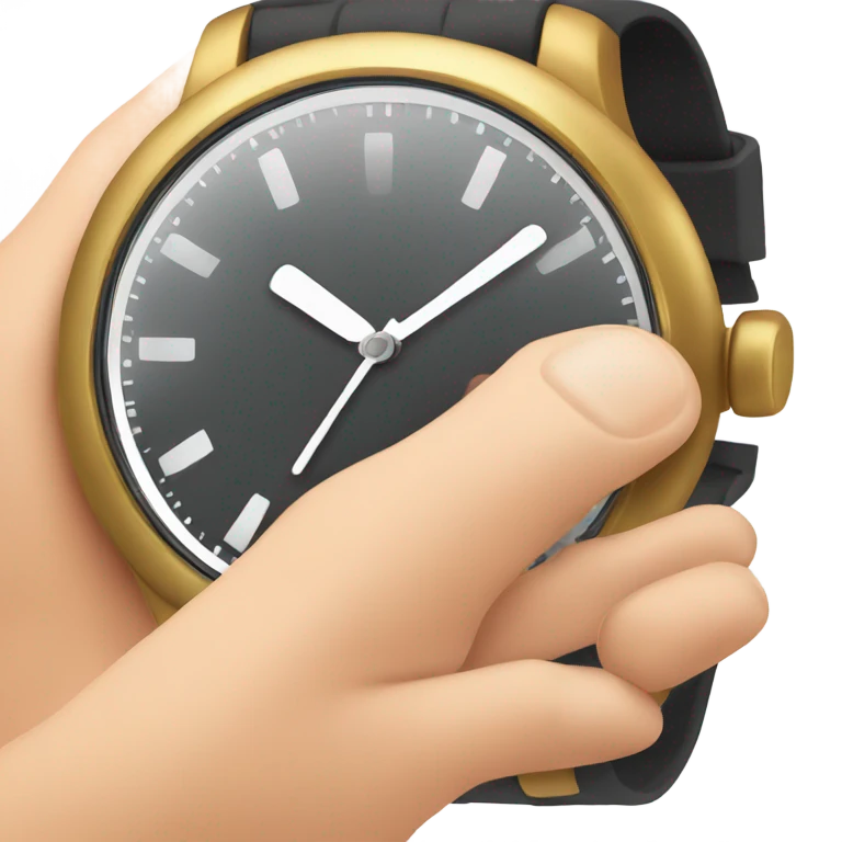  a finger on awatch  emoji