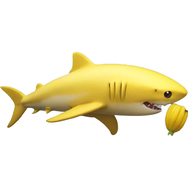 Banana shark emoji