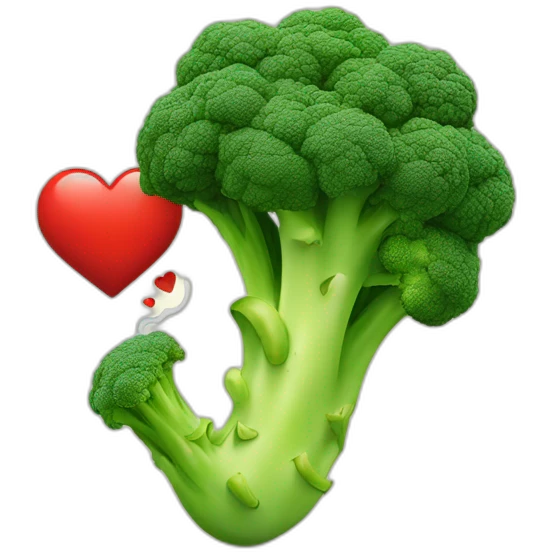 Person Smoking, broccoli in a love heart, 420  emoji