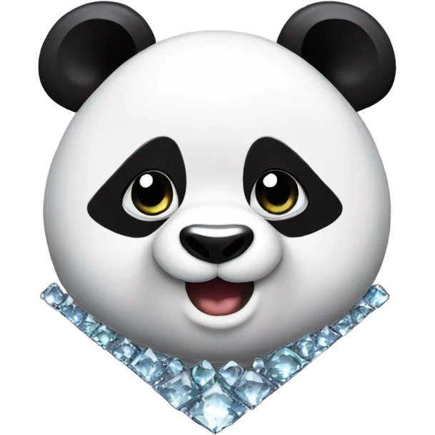 Panda usando diamantes  emoji