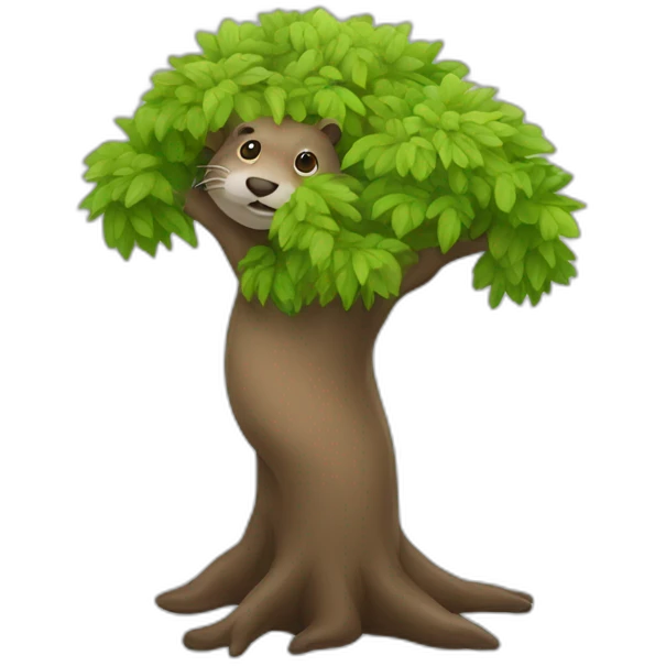 Arbre avec loutre emoji