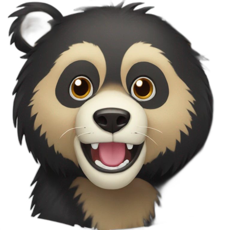 spectacled bear happy emoji