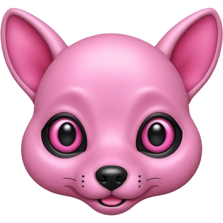 alien dog pink emoji