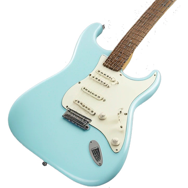 A Tom delonge signature Stratocaster Daphne blue emoji