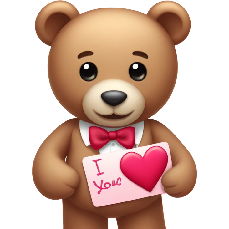 Valentine Teddy Bear emoji