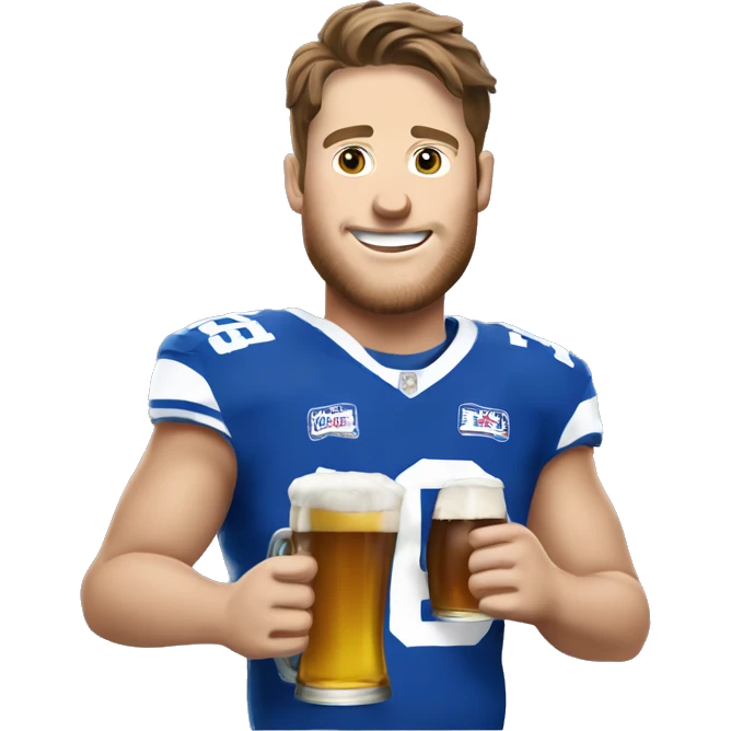 Josh Allen beer emoji