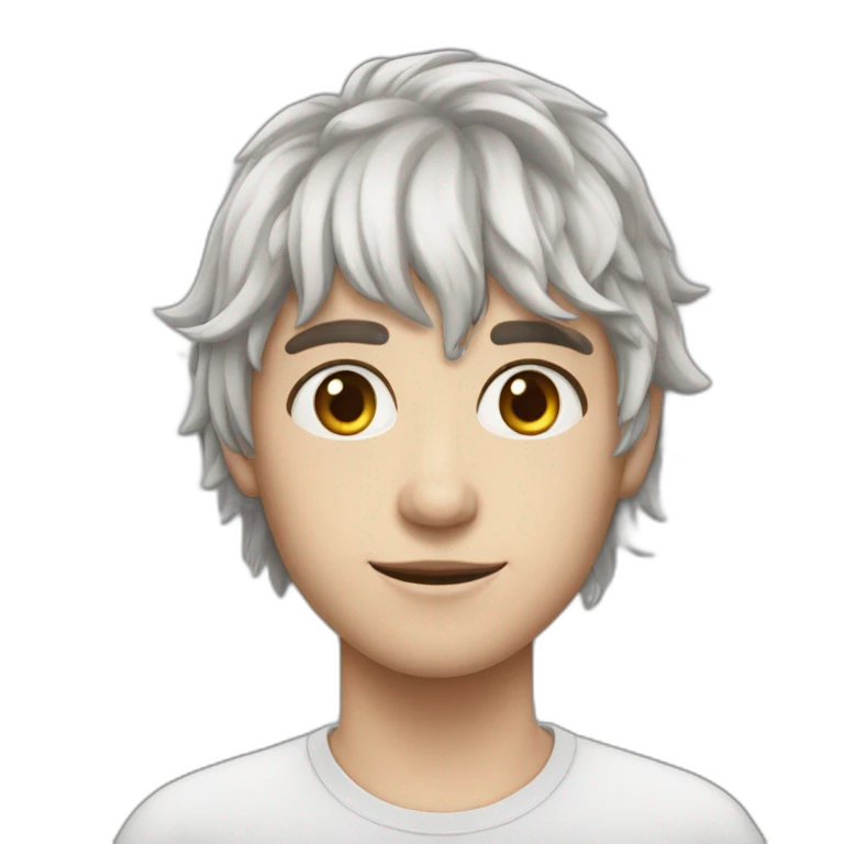 humain avec des yeux licorne emoji