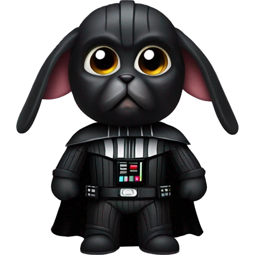 Darth Vader rabbit emoji