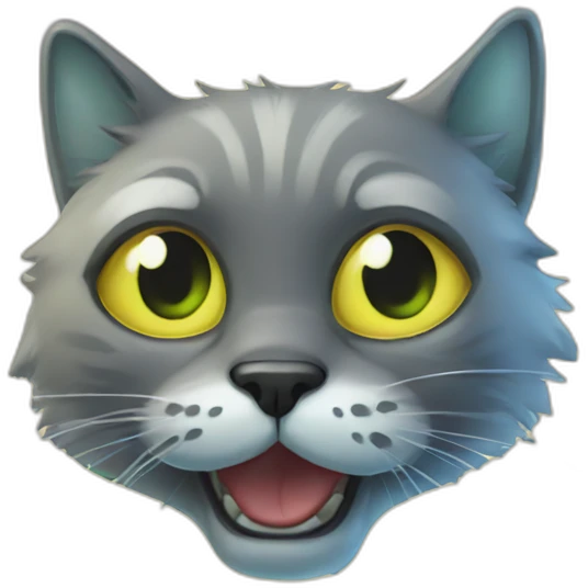 old cat radioactive emoji