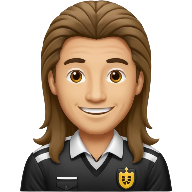 long-haired referee emoji