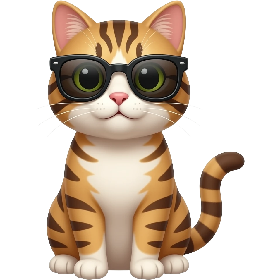 Cat wearing sunglasses emoji