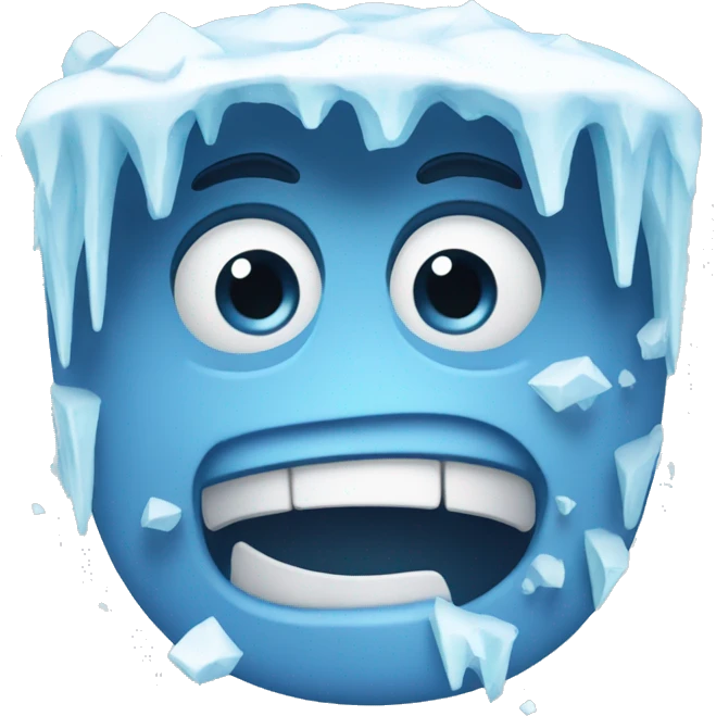 ice face emoji mewing emoji