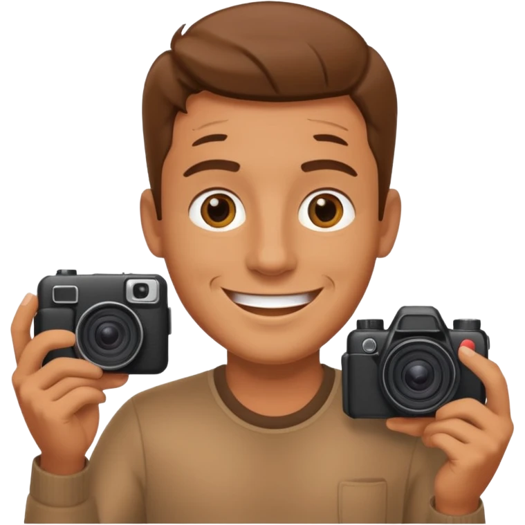 مرد دوربین به دست emoji