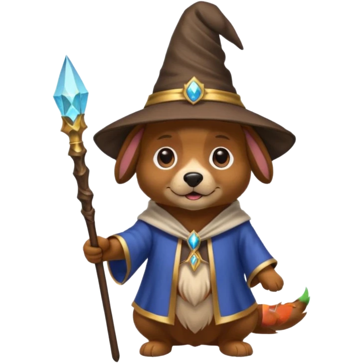 Dog wizard emoji