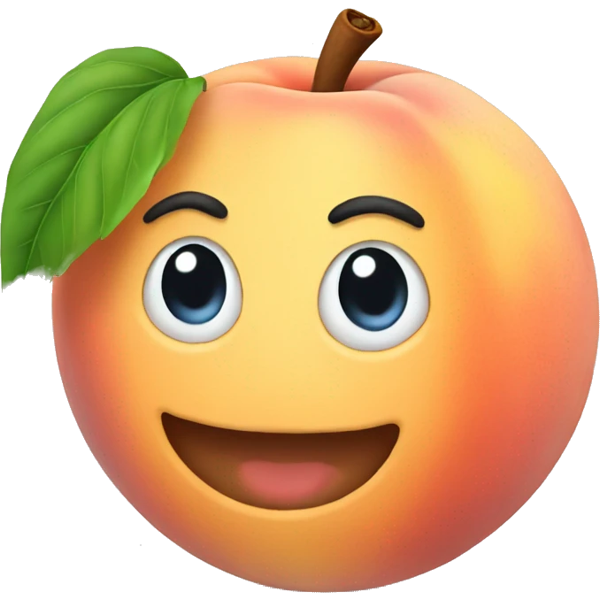 peach with a reac emoji
