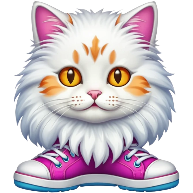 Cat wearing shoes emoji