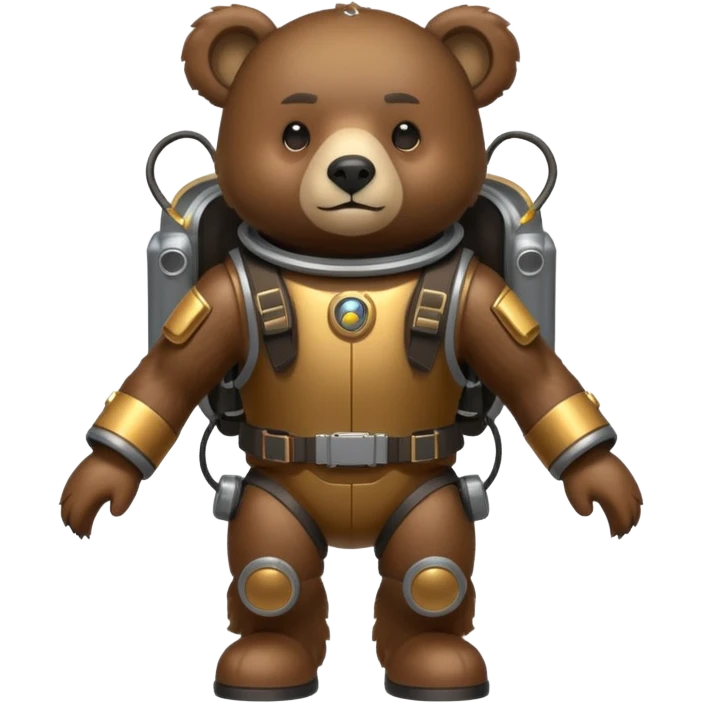 bear wearing jetpack emoji
