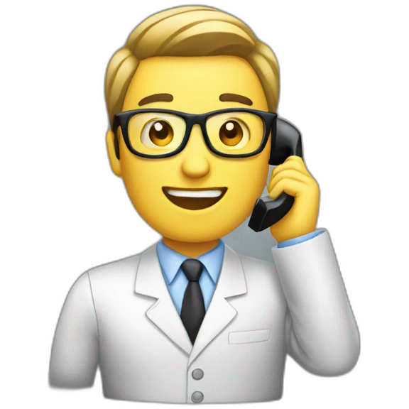 Business on the phone emoji