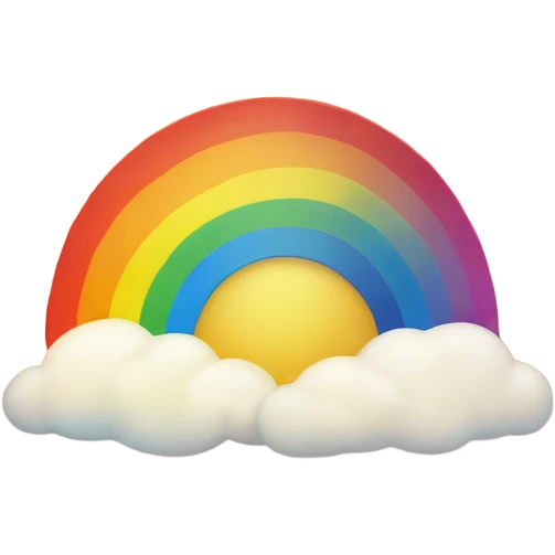Rainbow sun emoji