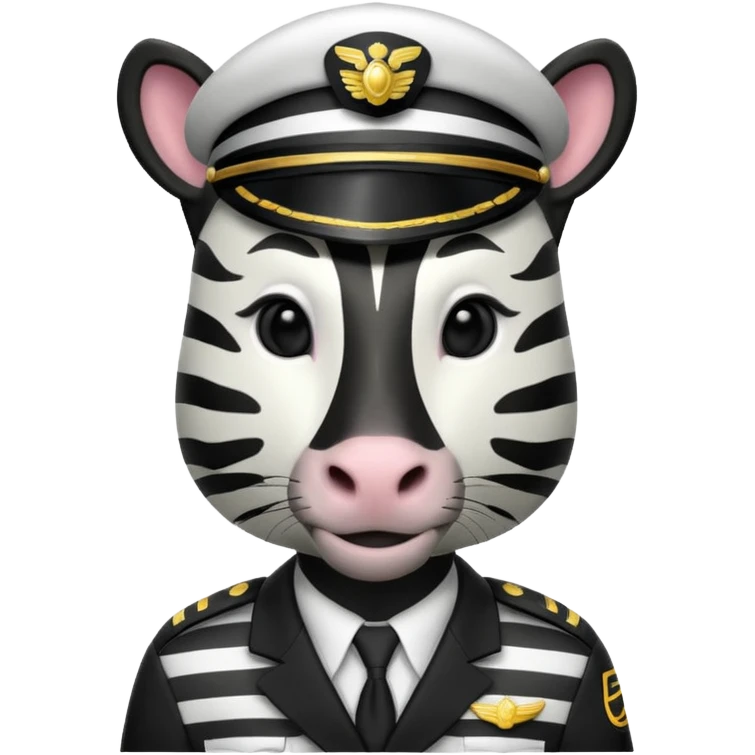 pilot zebra emoji