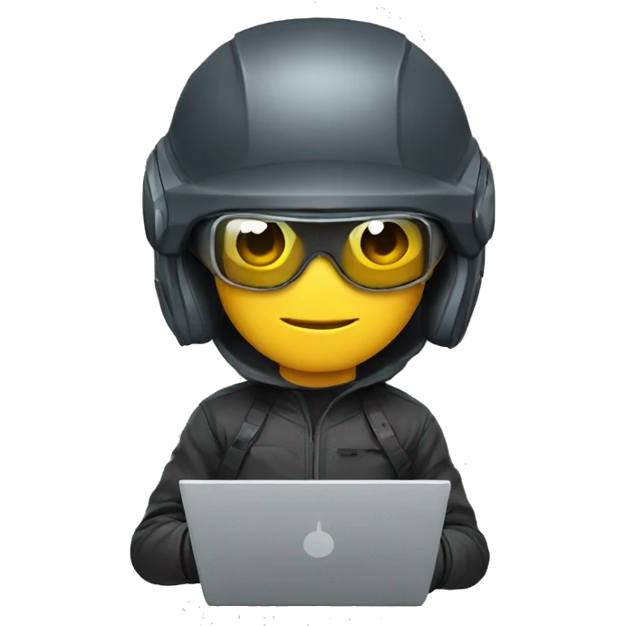cybersportsman with laptop emoji