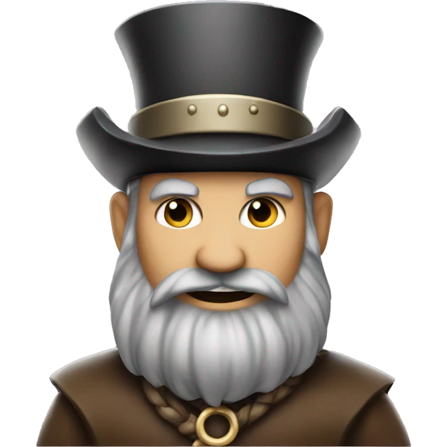 Viking in top hat Monopoly emoji