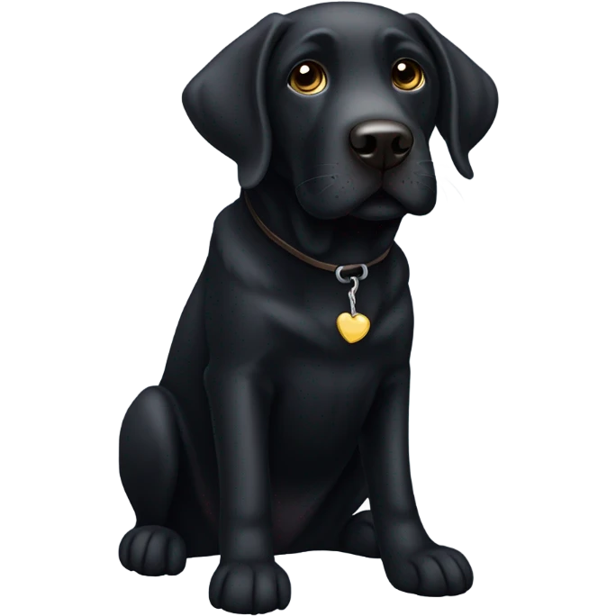 Black lab emoji