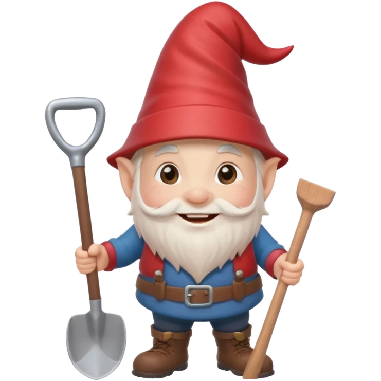 gnome with shovel emoji
