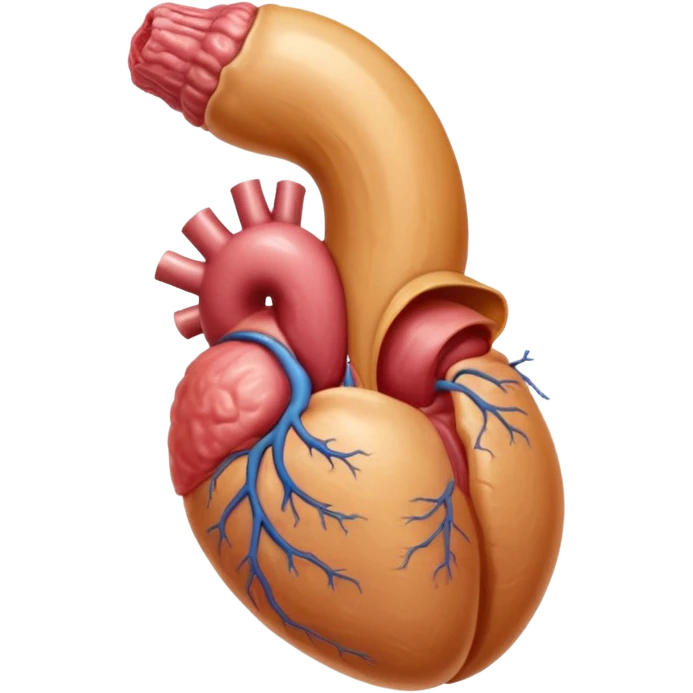 Veiny tan-colored male reproductive organ entering a moist vagina with parted lips emoji
