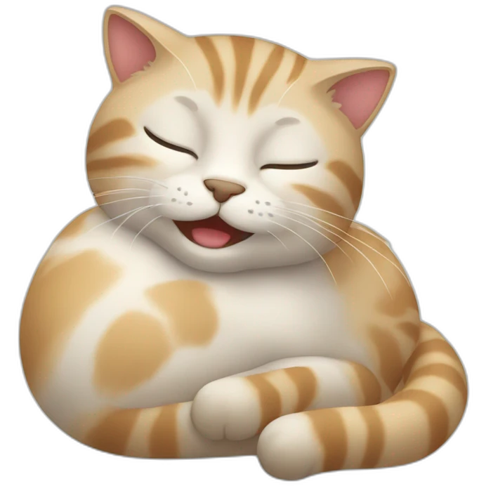 cat qui dort emoji