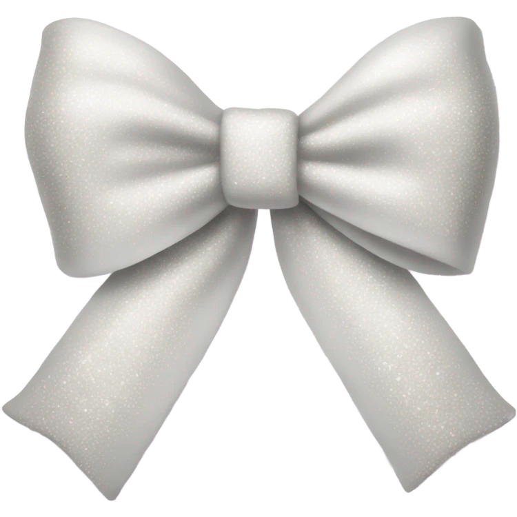 white bow with glitter emoji