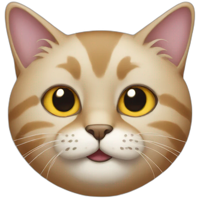 Cat with a beard emoji