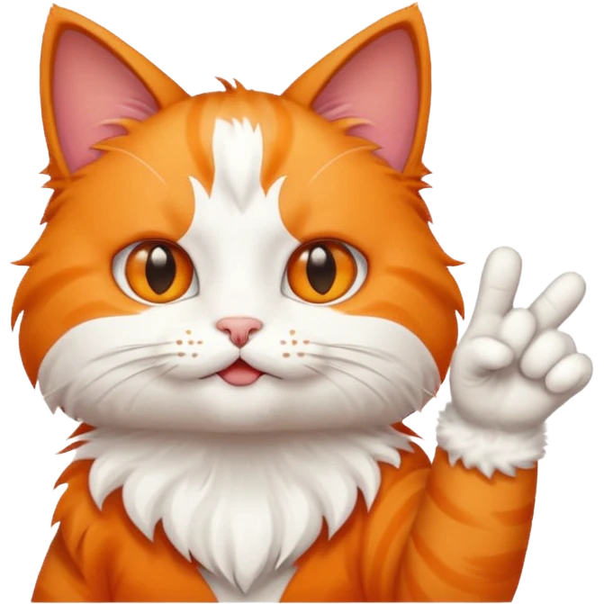 A cat flipping you off emoji