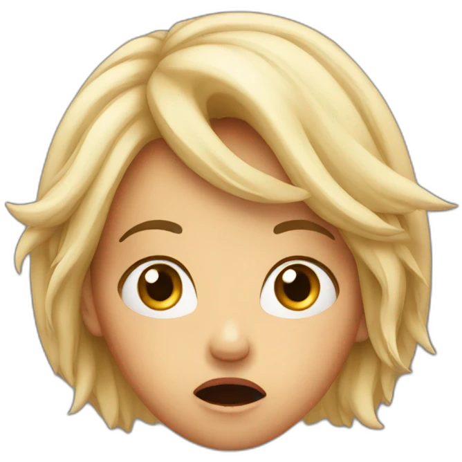 A shocked girl  emoji